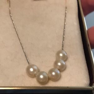 Pearl and White Gold Necklace